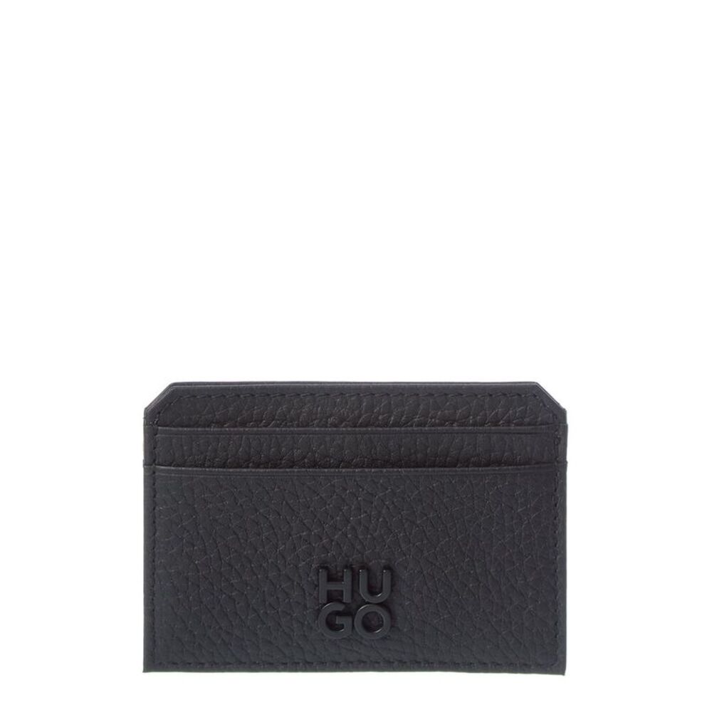 Hugo Boss Nesh Leather Card Holder, Black - Picture 1 of 3